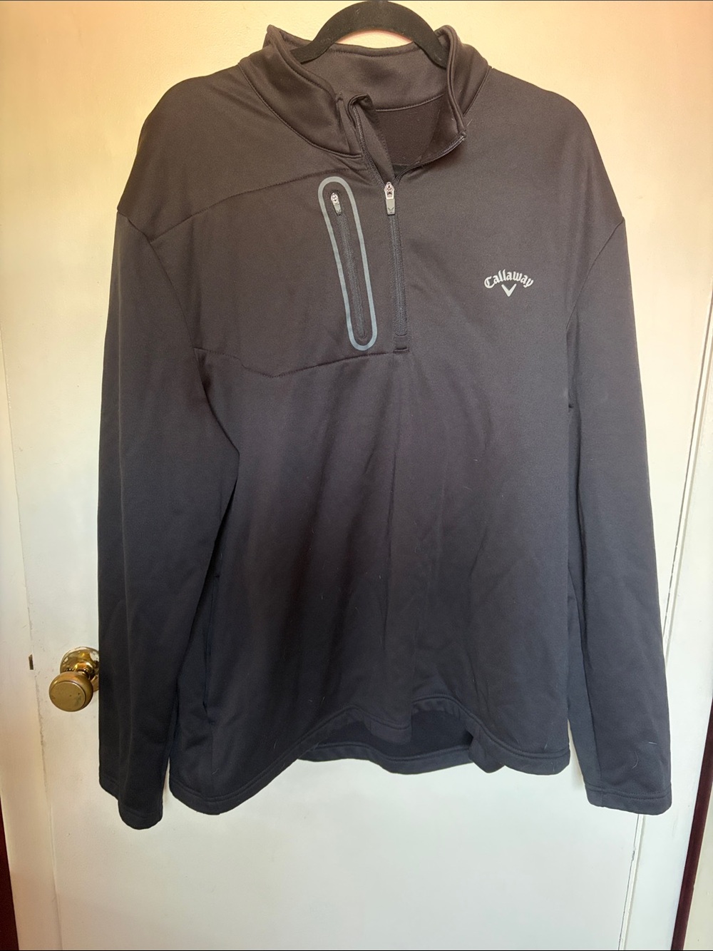 Callaway Men’s Black Quarter-Zip Performance Pullover